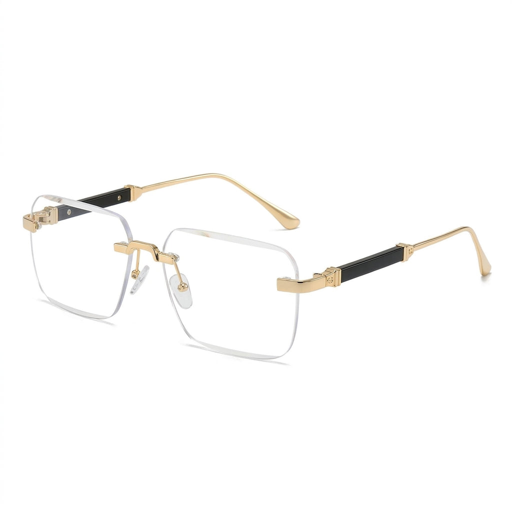 Gafas Sin Montura Vintage Espejo UV400